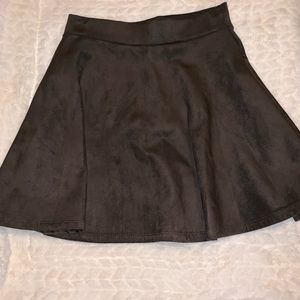 Dark chocolate fit flare skirt